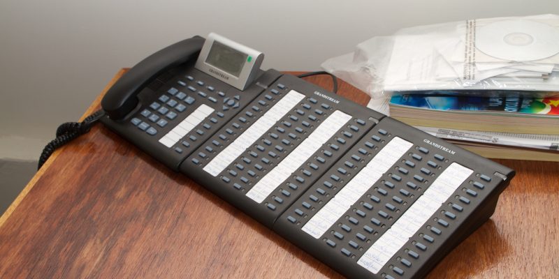 VoIP Grandstream Receptionist Phone configured with 50 lines